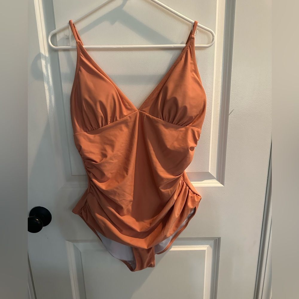 NO BRAND Coral One Piece Women’s Swimsuit Size XL